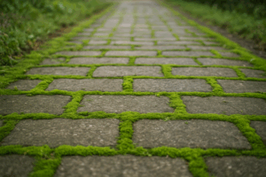 GRAVELFIXX voorkomt mos aangroei.