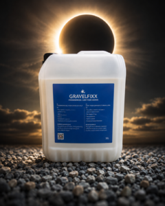 Terwijl de zon verstoppertje speelt, houdt GRAVELFIXX je grind in de kijker.